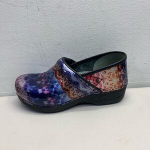 Women’s Dansko Professional XP 2.0 Clogs Metallic Tie Dye Patent EU 40 US 9.5